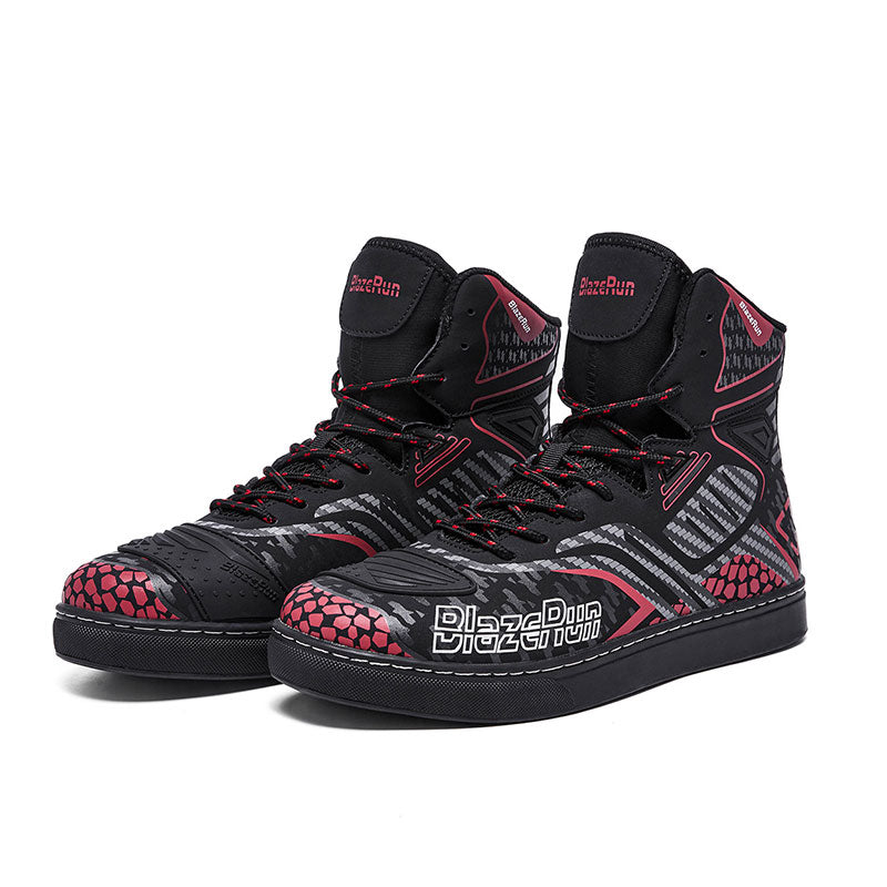 Non-slip rubber-soled sports motorcycle boots-K95