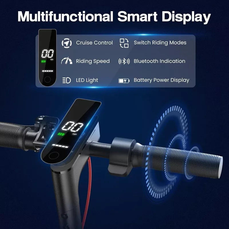 19 MPH 8.5" Solid Tires 350W Motor E Scooter for Adults and Teens Smart App