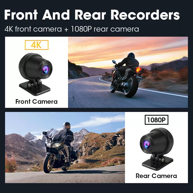 6.25 Inch 4K DVR GPS Motorcycle Navigation -P04