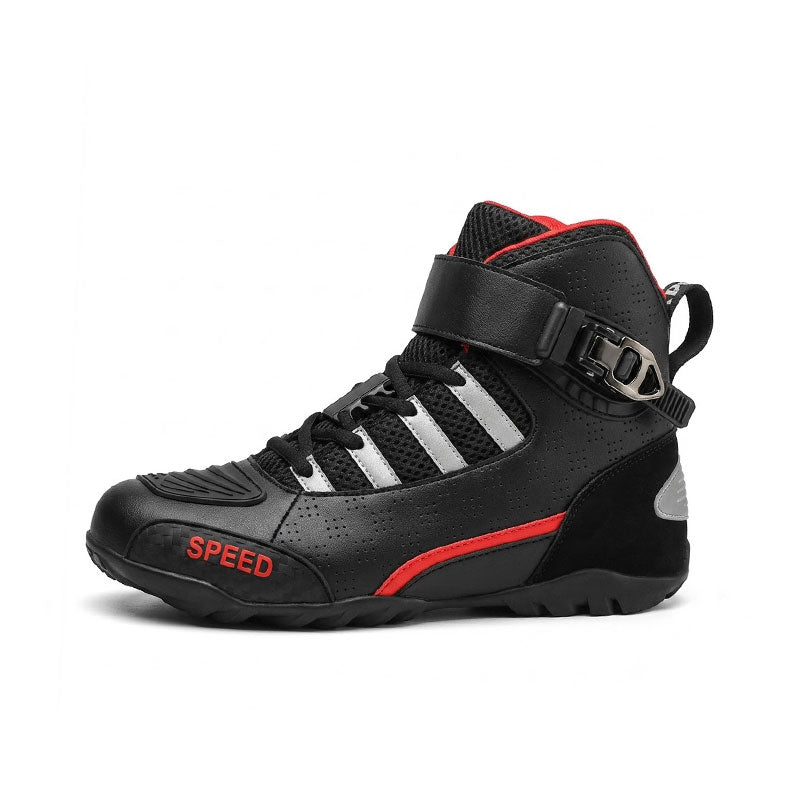 Motorcycle racing boots with crash and fall protection-K93