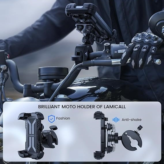 Double shockproof motorcycle bicycle stand—M30