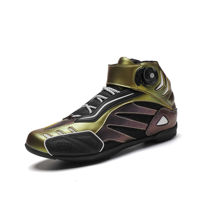 Motorcycle Off-Road Boots with Laser Gradient Finish-K105