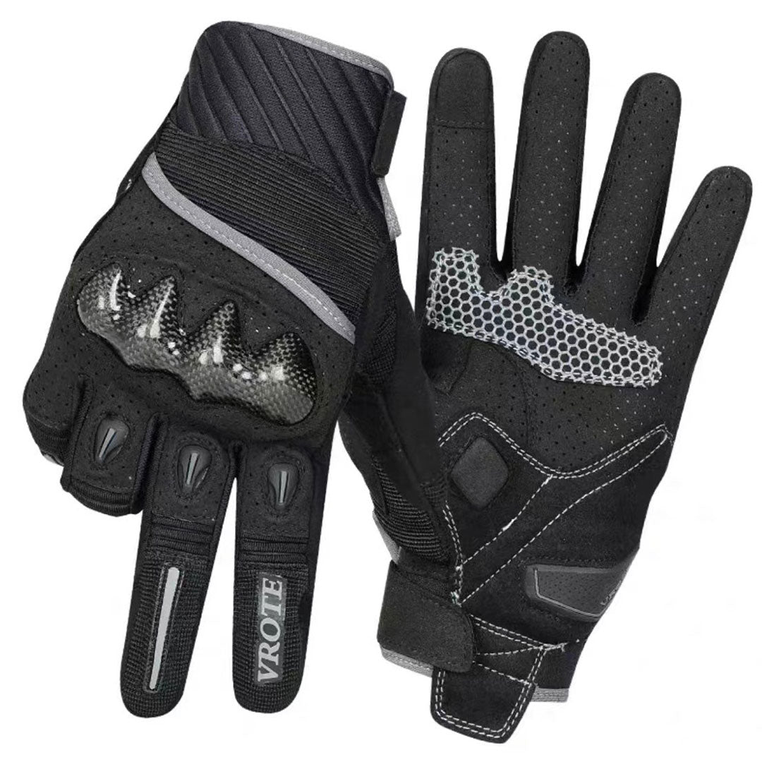 Carbon fiber breathable touchscreen motorcycle gloves-G88