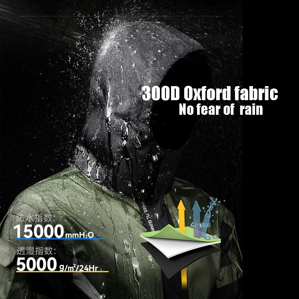 Motorcycle outdoor riding breathable rainproof split suit-C07