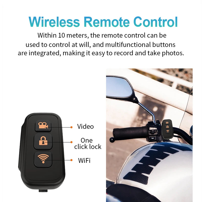 2K Helmet Camera WiFi Dual UHD Waterproof - P07