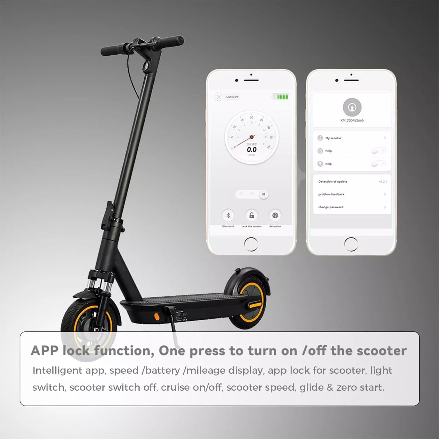 500W foldable electric scooter, top speed 21.7 mph, range 31 miles-G30