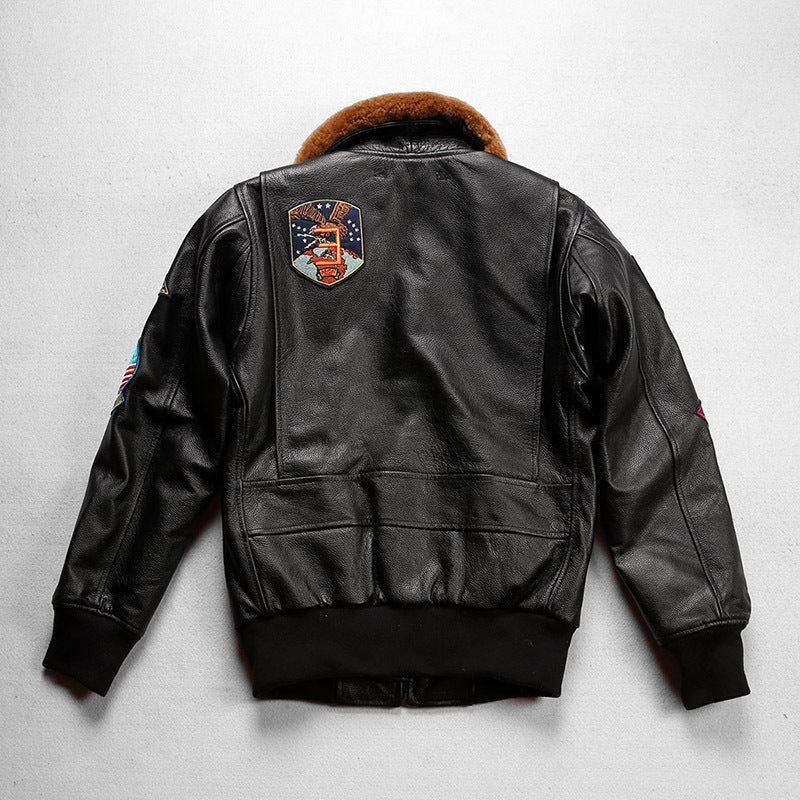 American G1 Multi-Standard Leather Flight Suit Jacket-A09