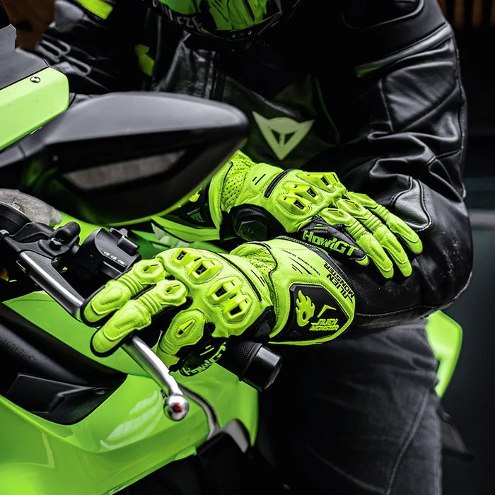 CE2 Certified Carbon Fiber & Genuine Leather Track Cycling Gloves- G21