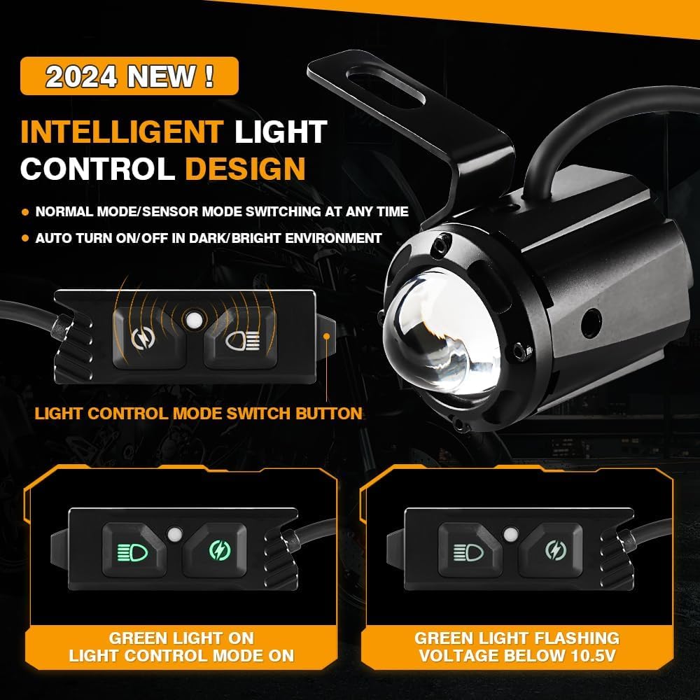 Sensor function spotlight Waterproof wiring harness Auxiliary light kit Driving light-D14