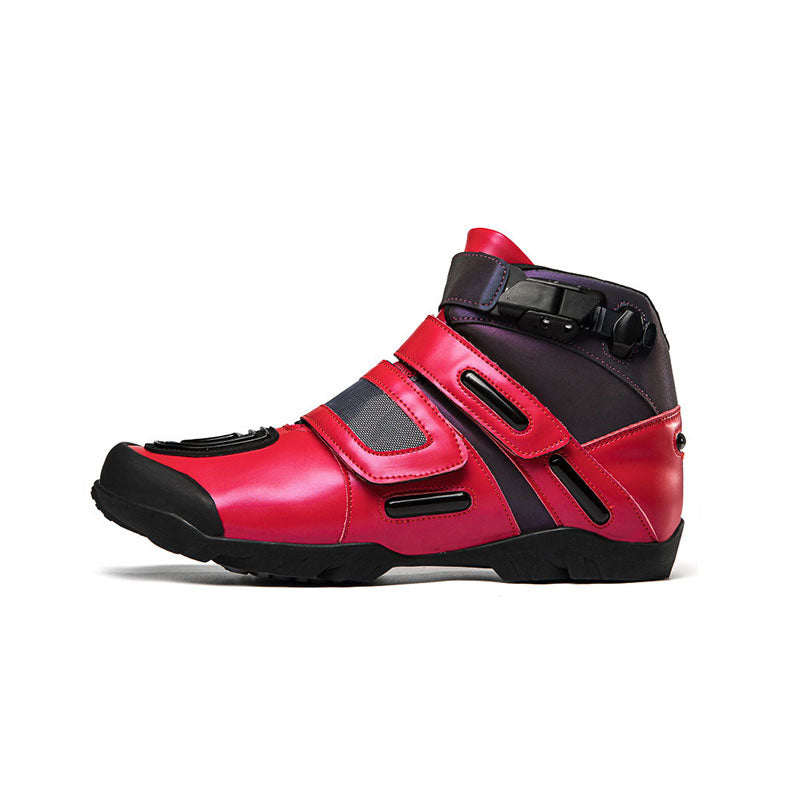 Stylish and colorful motorcycle riding ankle boots-K122