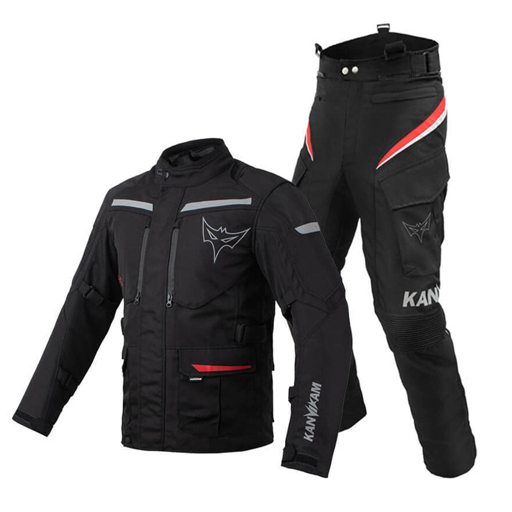 Warm Motorcycle Touring Jacket with Removable Liner-J51