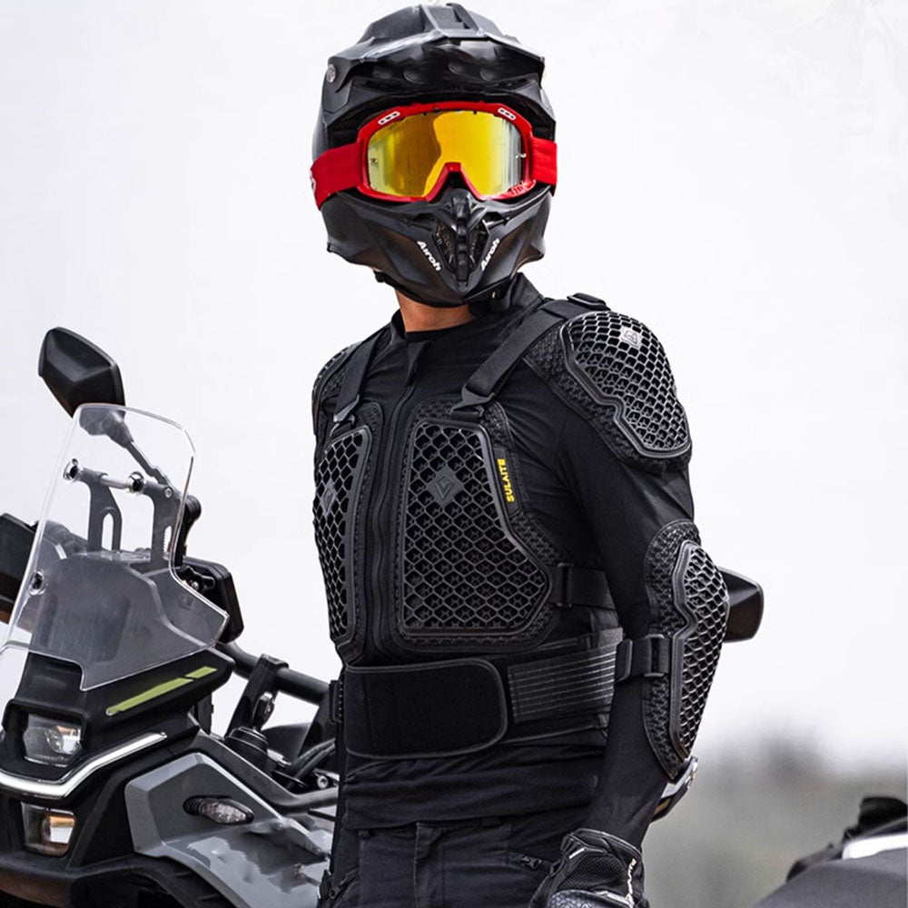 Anti-fall off-road armor chest protection motorcycle jacket-J09