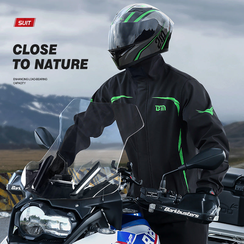 Motorcycle split-style raincoat-C05