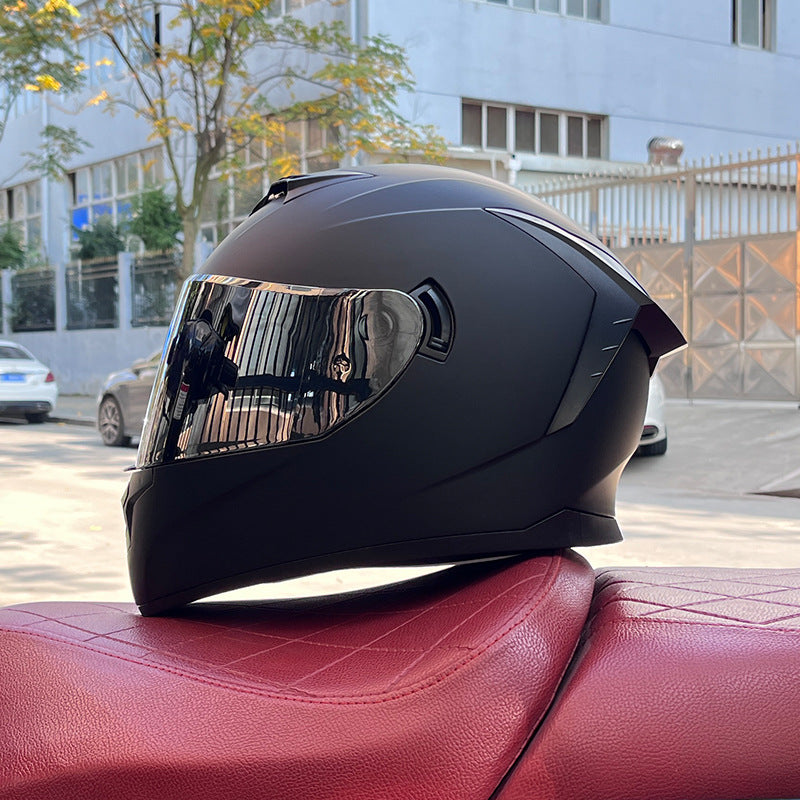 Dual-visor street helmet for sportbikes-I157