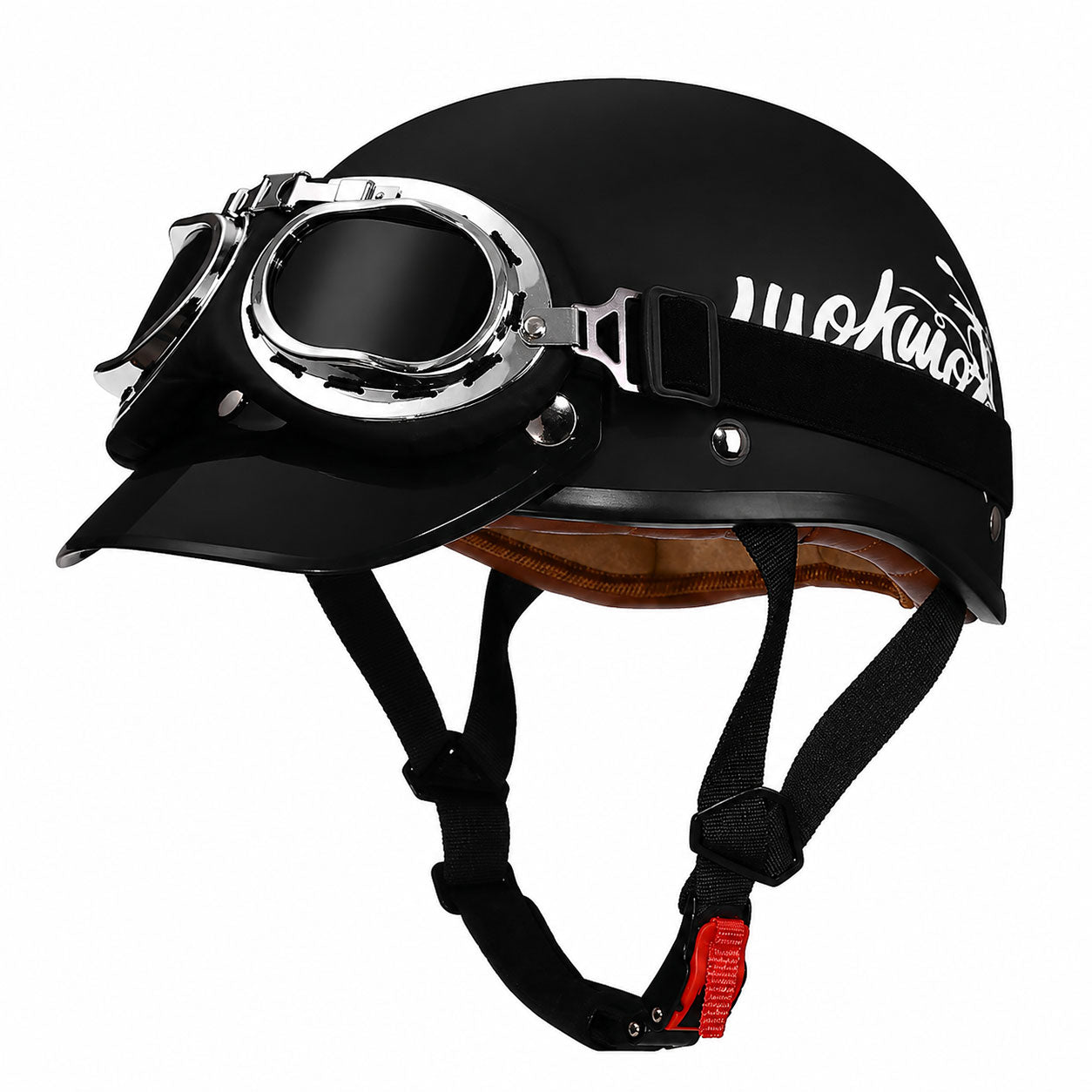 Retro half-helmet, summer travel gear-I18