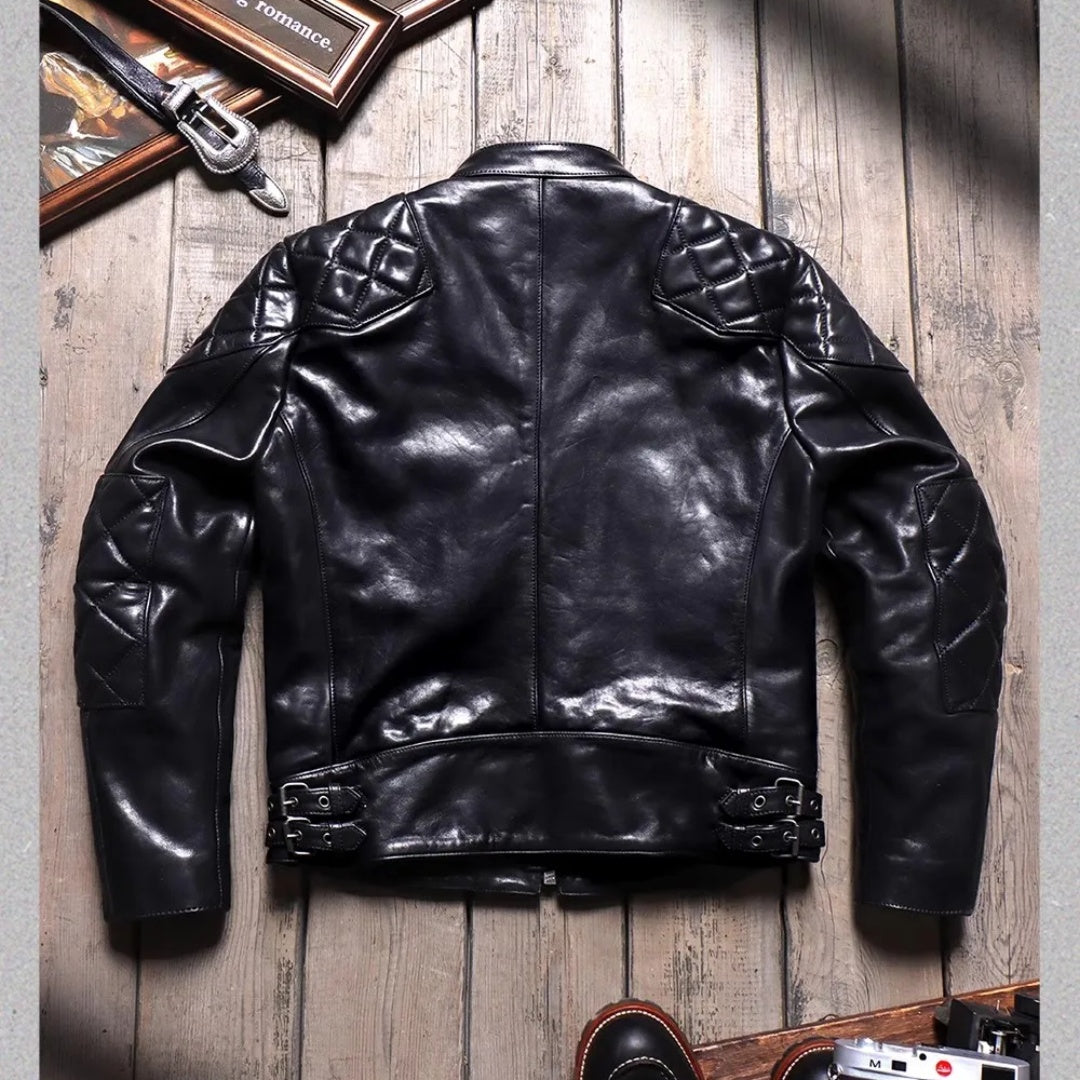 Beckham casual genuine leather jacket -A23