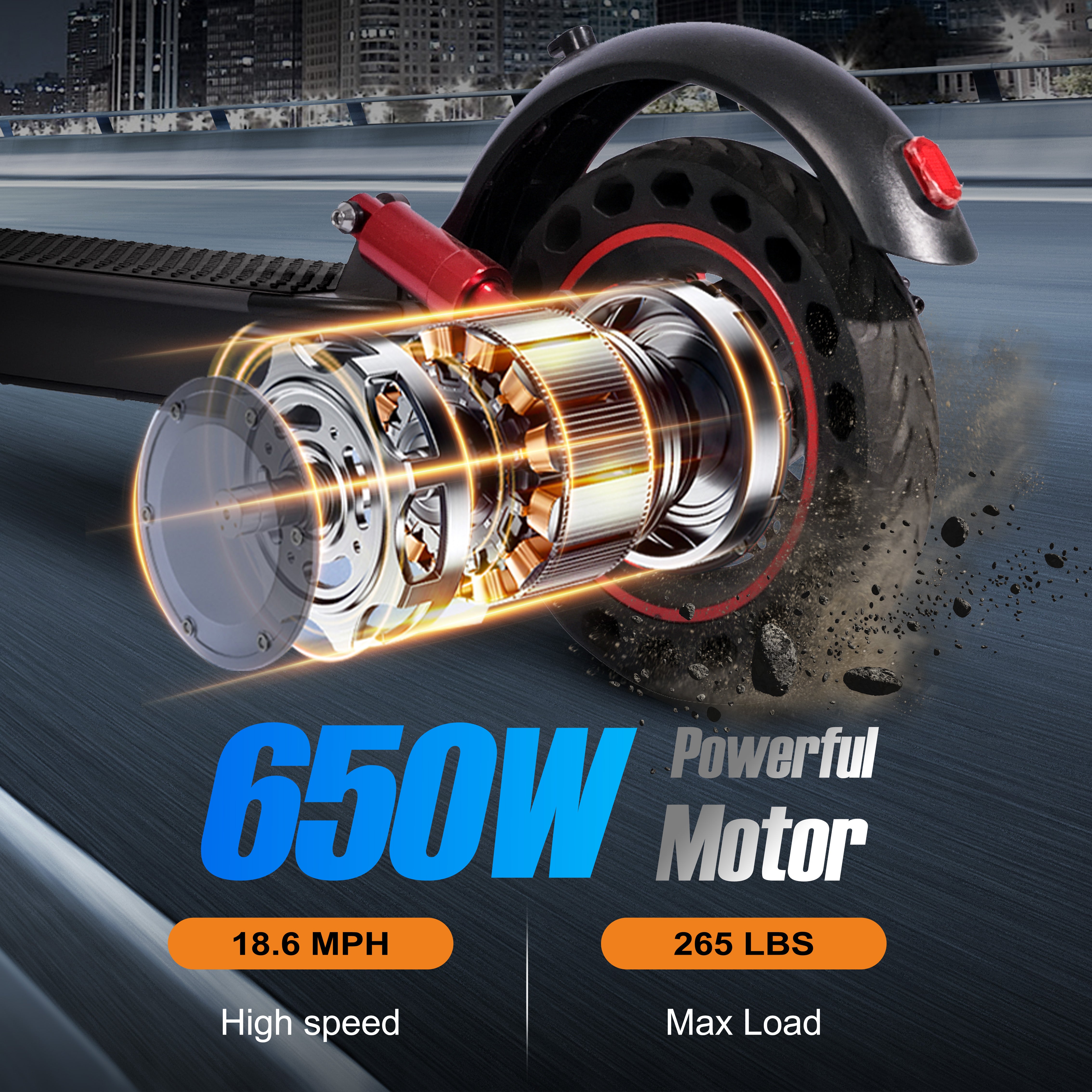 650W Foldable Electric Scooter for Commuters - G20