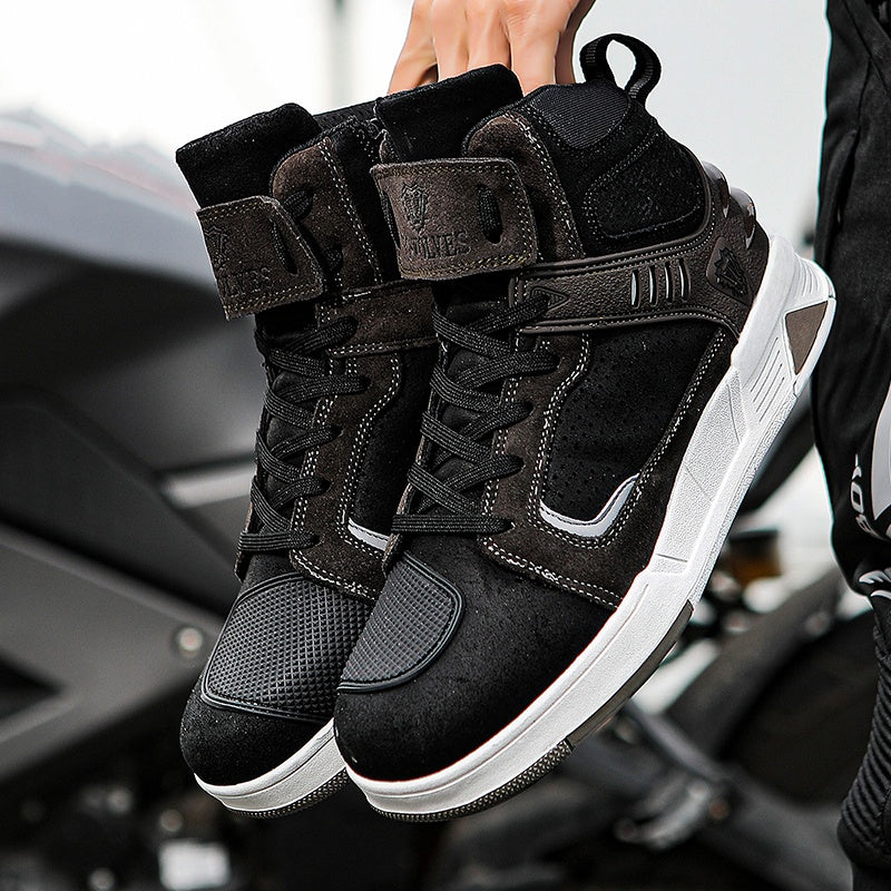 Breathable microfiber leather motorcycle shoes - K14
