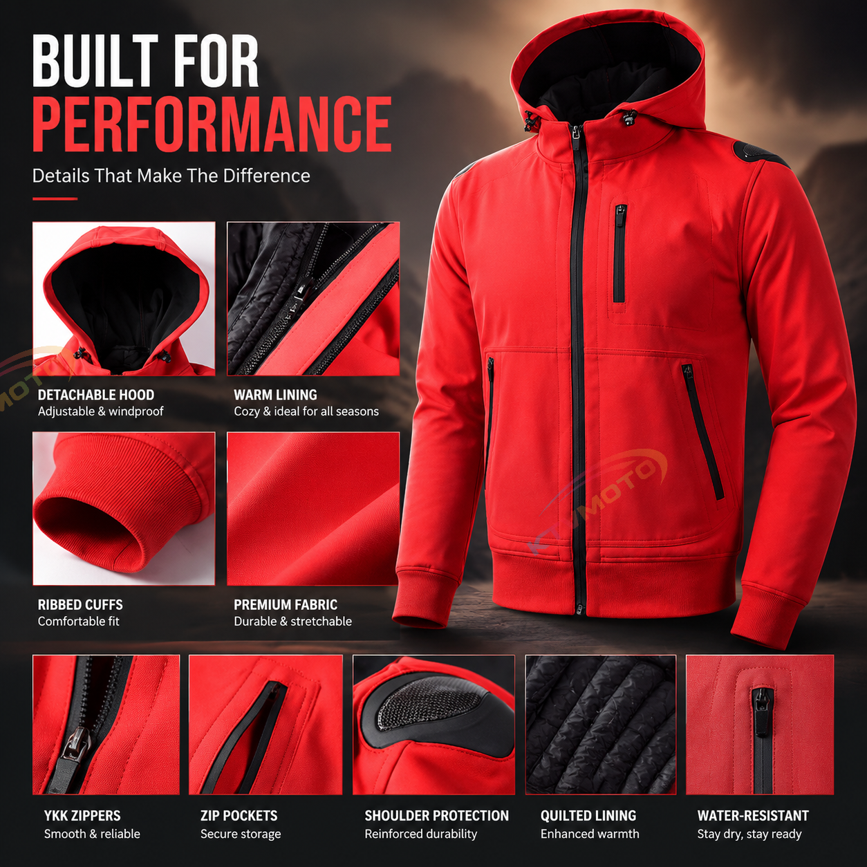 Thermal Off-Road Motorcycle Riding Gear-J98