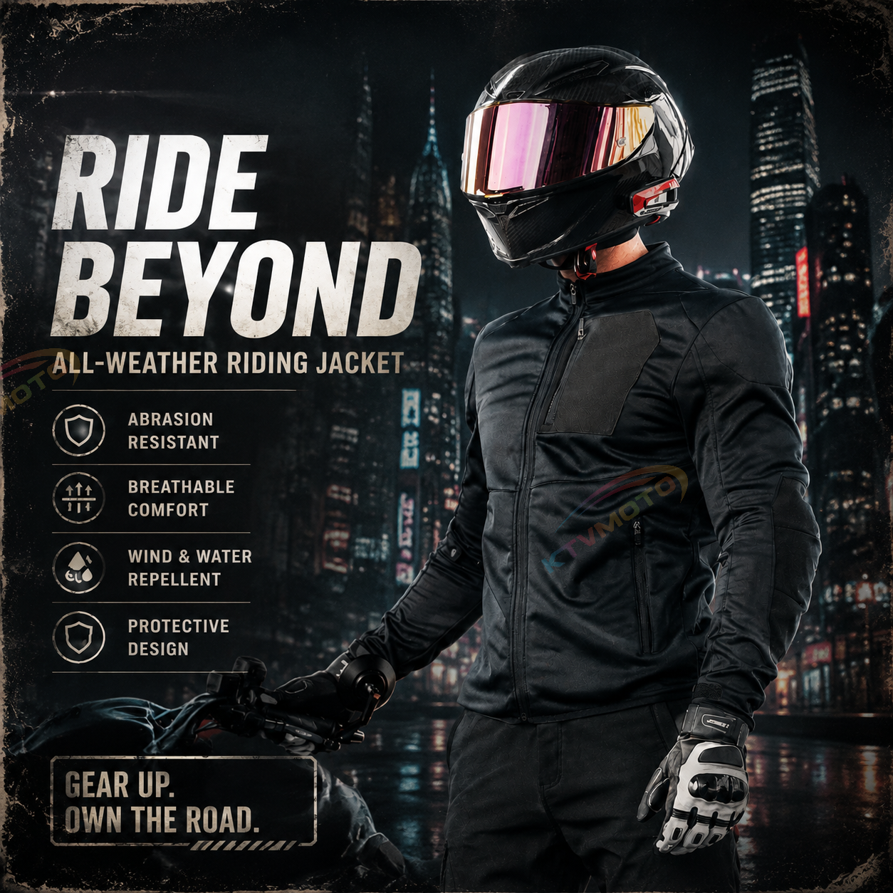 Stretch motorcycle riding gear-J105