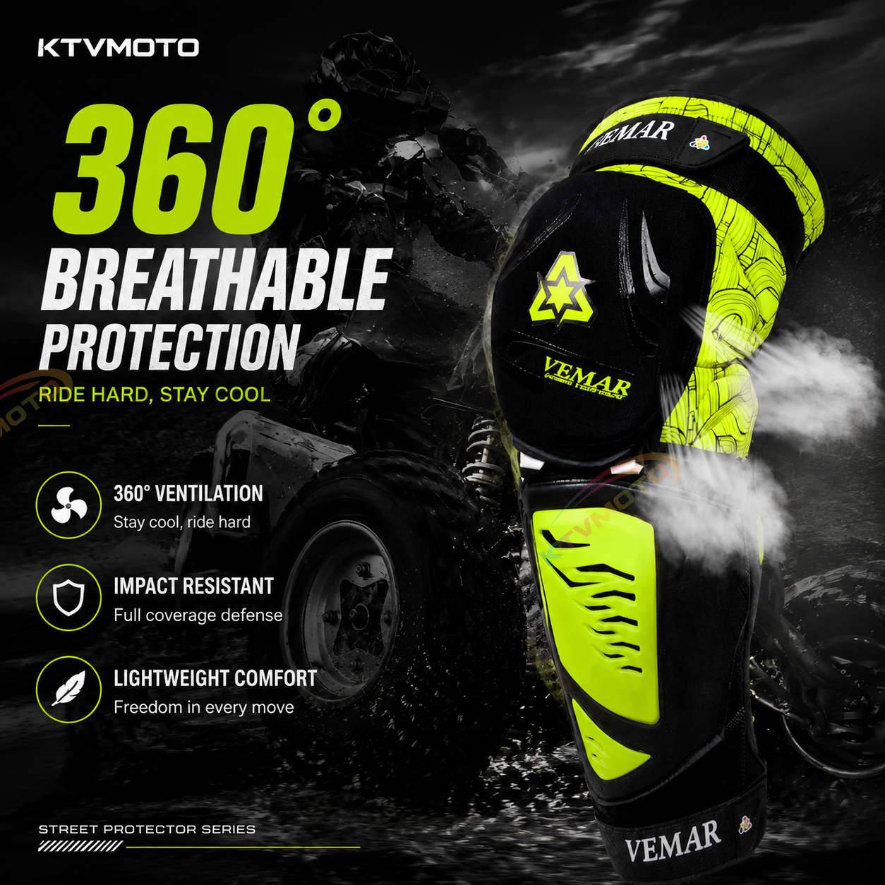 Off-road motorcycle knee guards-Y41