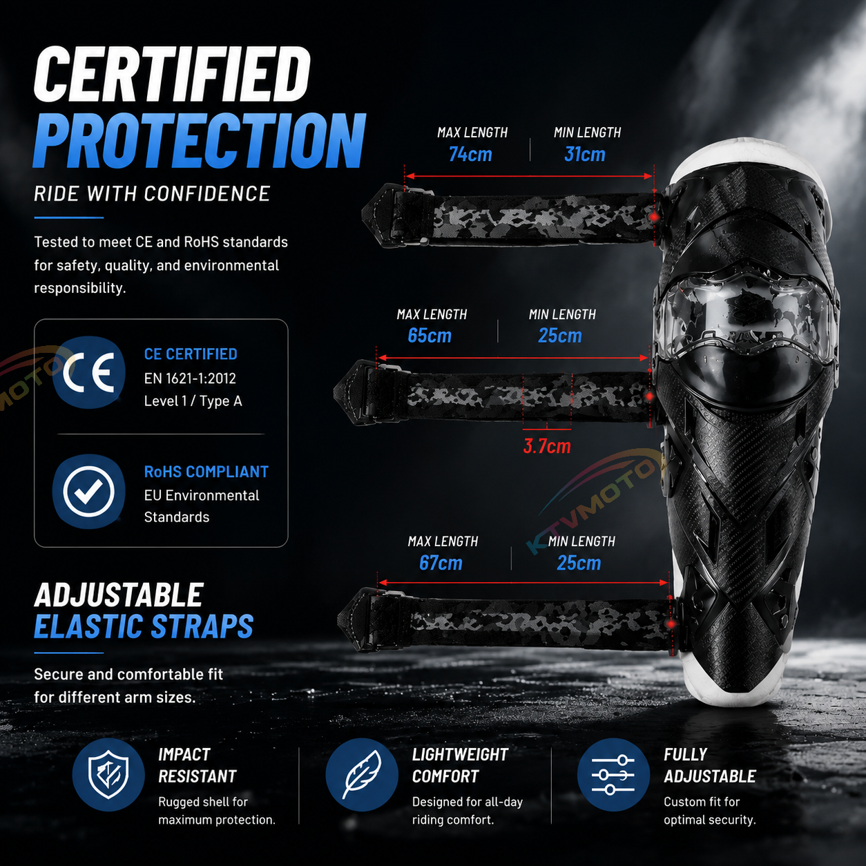 Off-road motorcycle racing knee guards-Y32