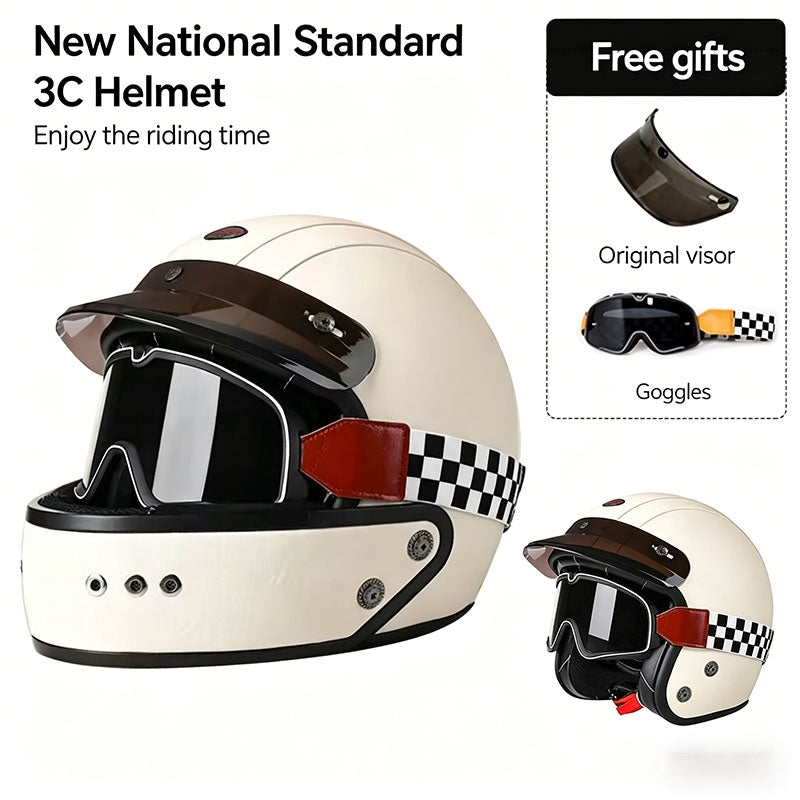 Retro-Style Sport Motorcycle Helmet – I36