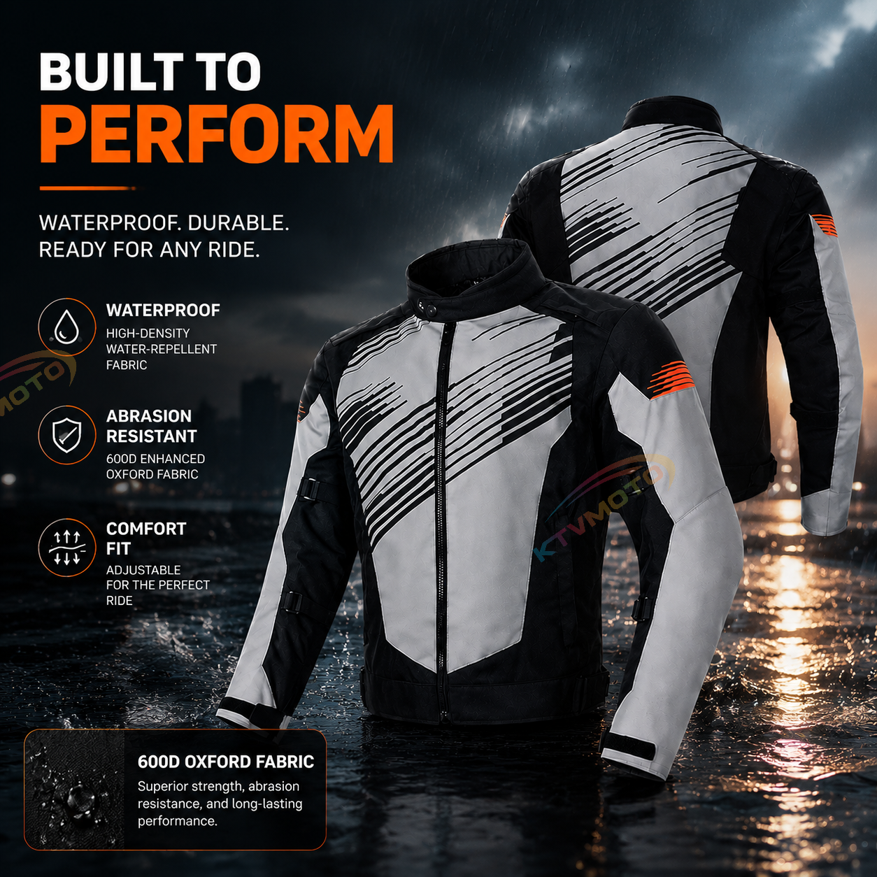 Waterproof, thickened motorcycle riding gear-J90