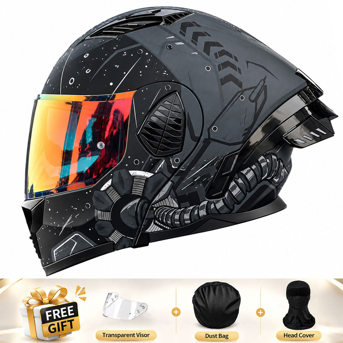 Full-face/Modular Motorcycle Helmet for Cruiser Riding-I306