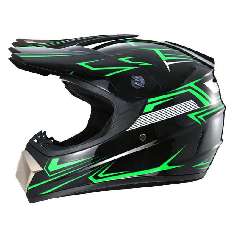 Full-face graffiti-style motocross helmet-I84