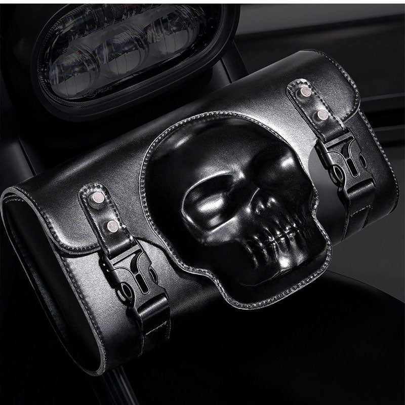 Retro Skull Motorcycle Saddlebag – B14