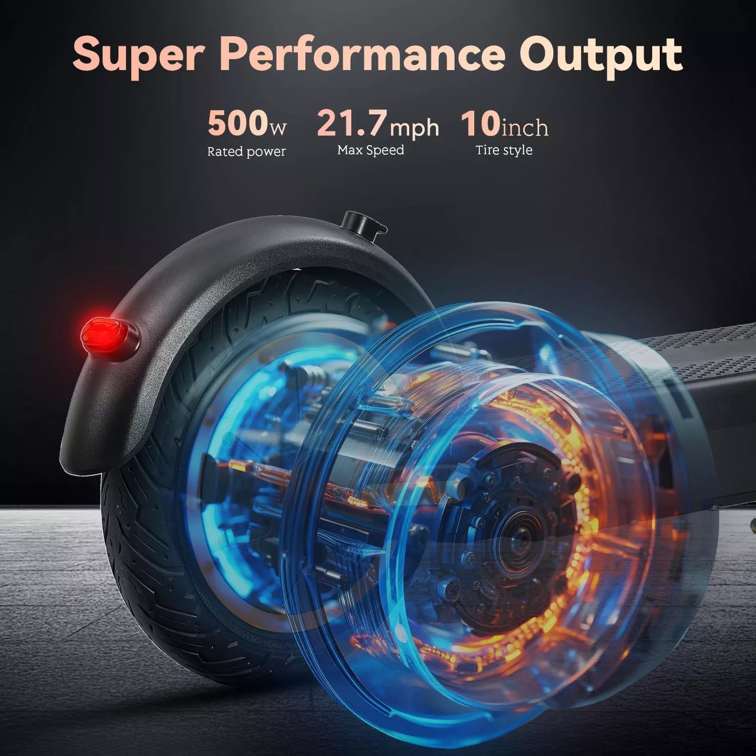 500W foldable electric scooter, top speed 21.7 mph, range 31 miles-G30