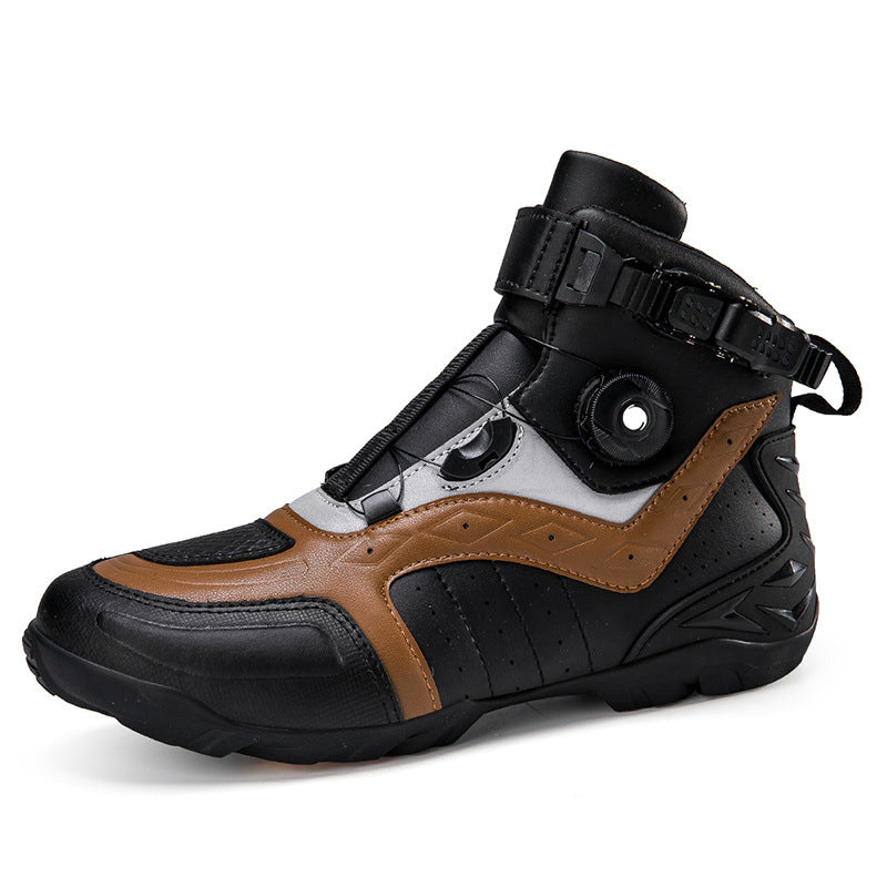 High-top motorcycle riding shoes-K124