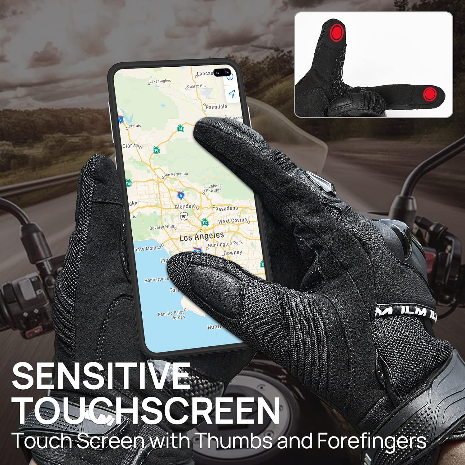 Touch Screen Motorcycle Gloves-G04
