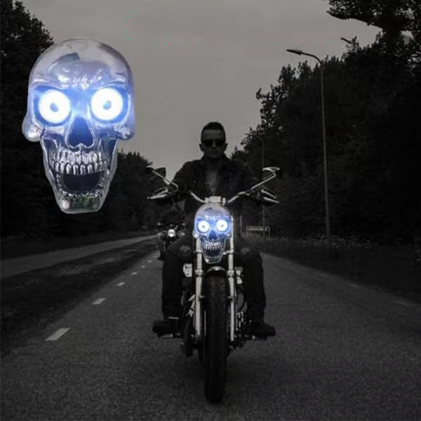 Skull Motorcycle Headlight-D15