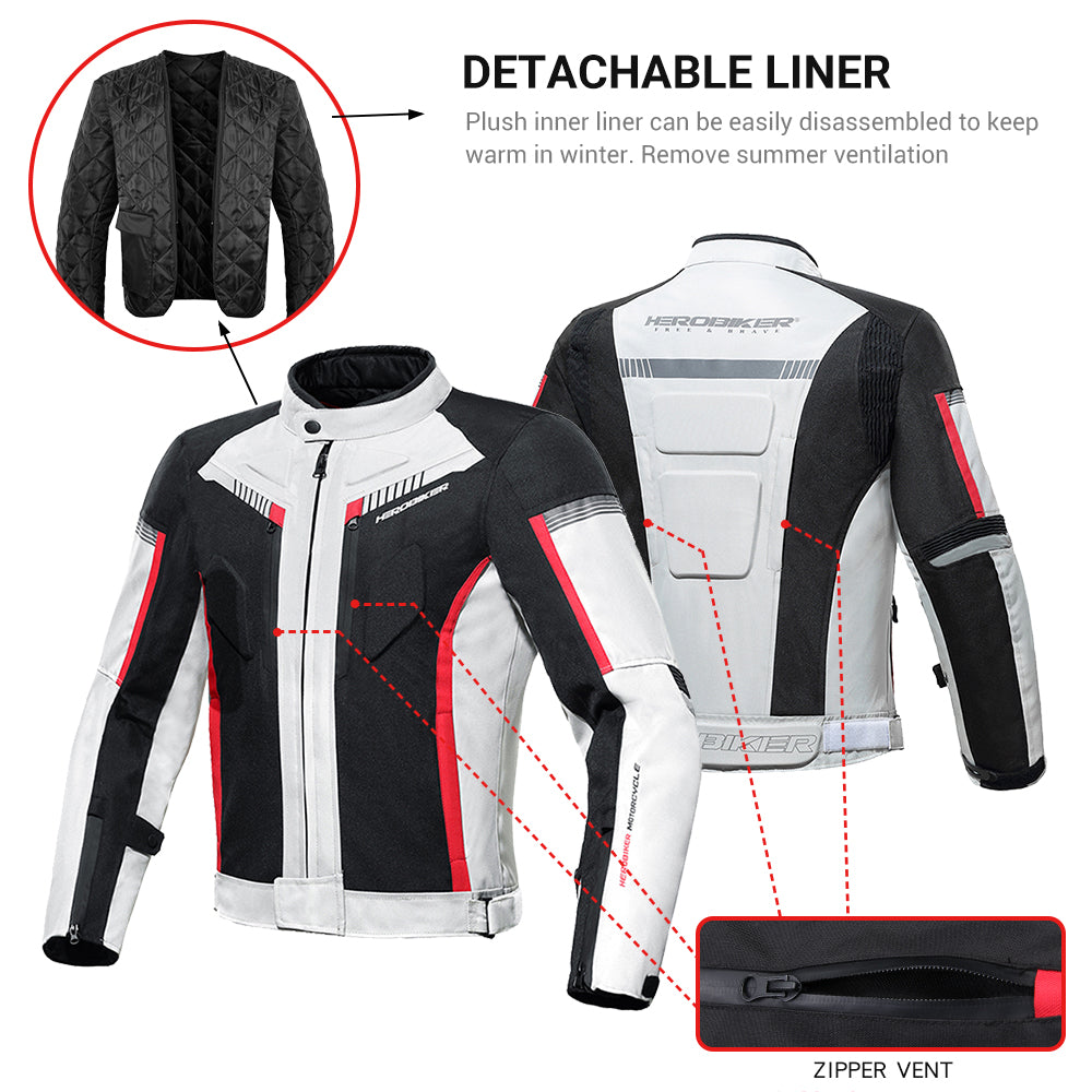 Off-road jacket with removable heated liner - J03