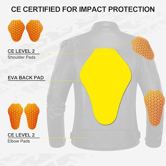 Men's Leather Motorcycle Jacket, 3-in-1 - J31