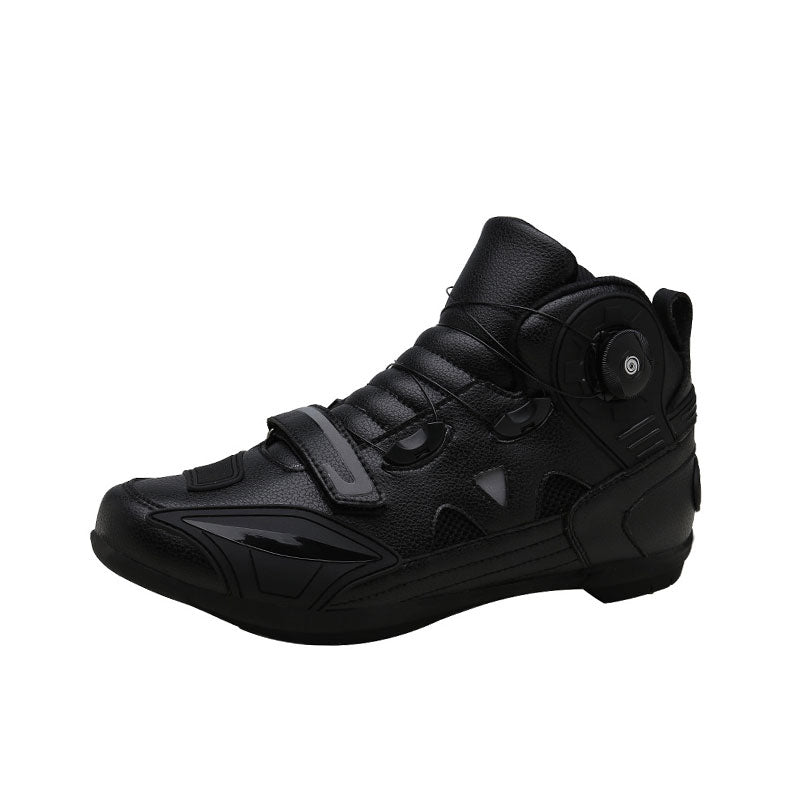 Stylish and distinctive motorcycle ankle boots-K144