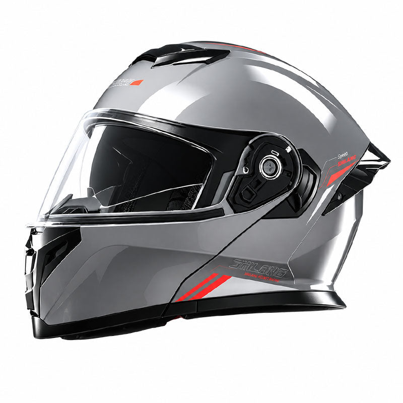 KTVMOTO Motorcycle all-season flip-up helmet with built-in Bluetooth-I262