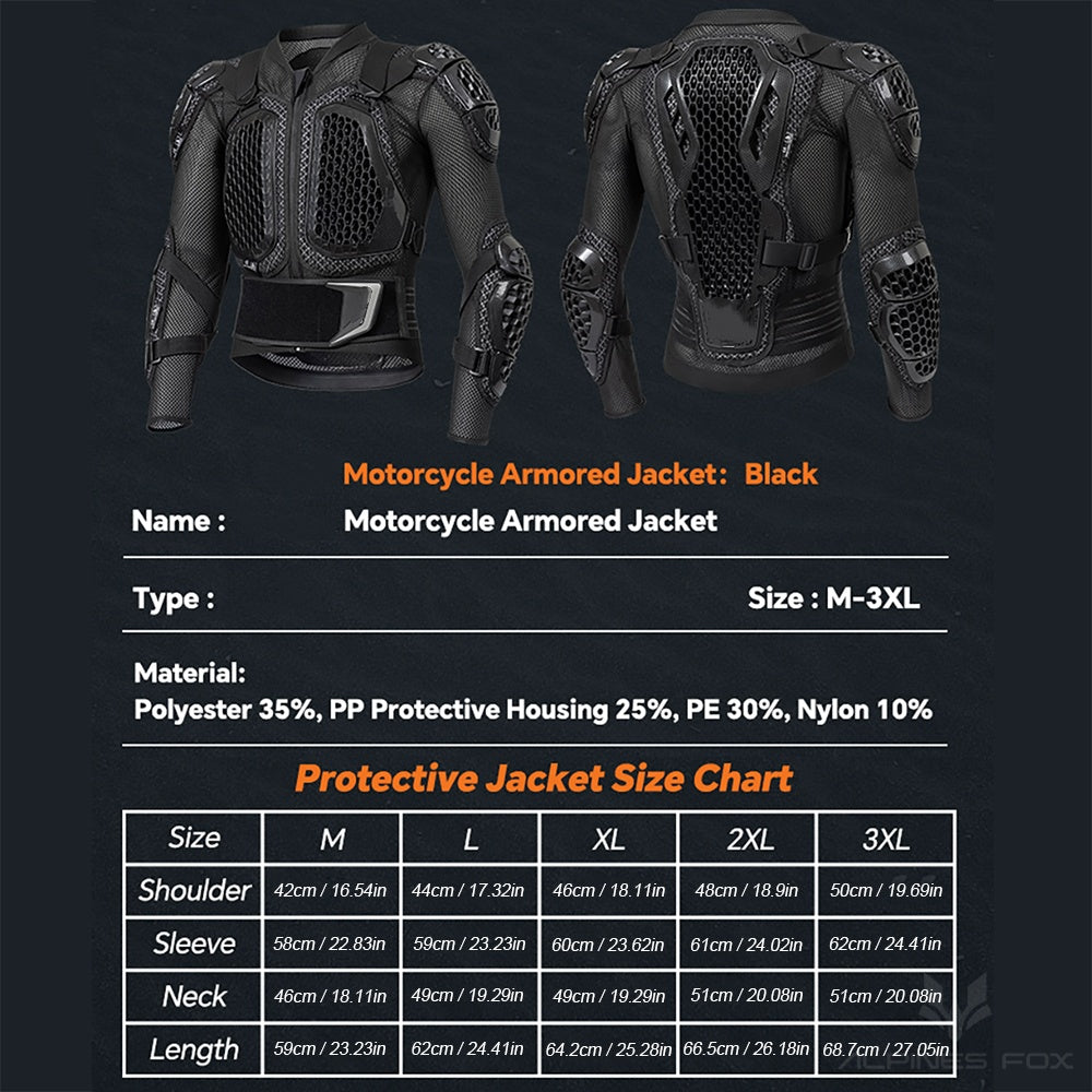 CE certified full chest and back armor - J24