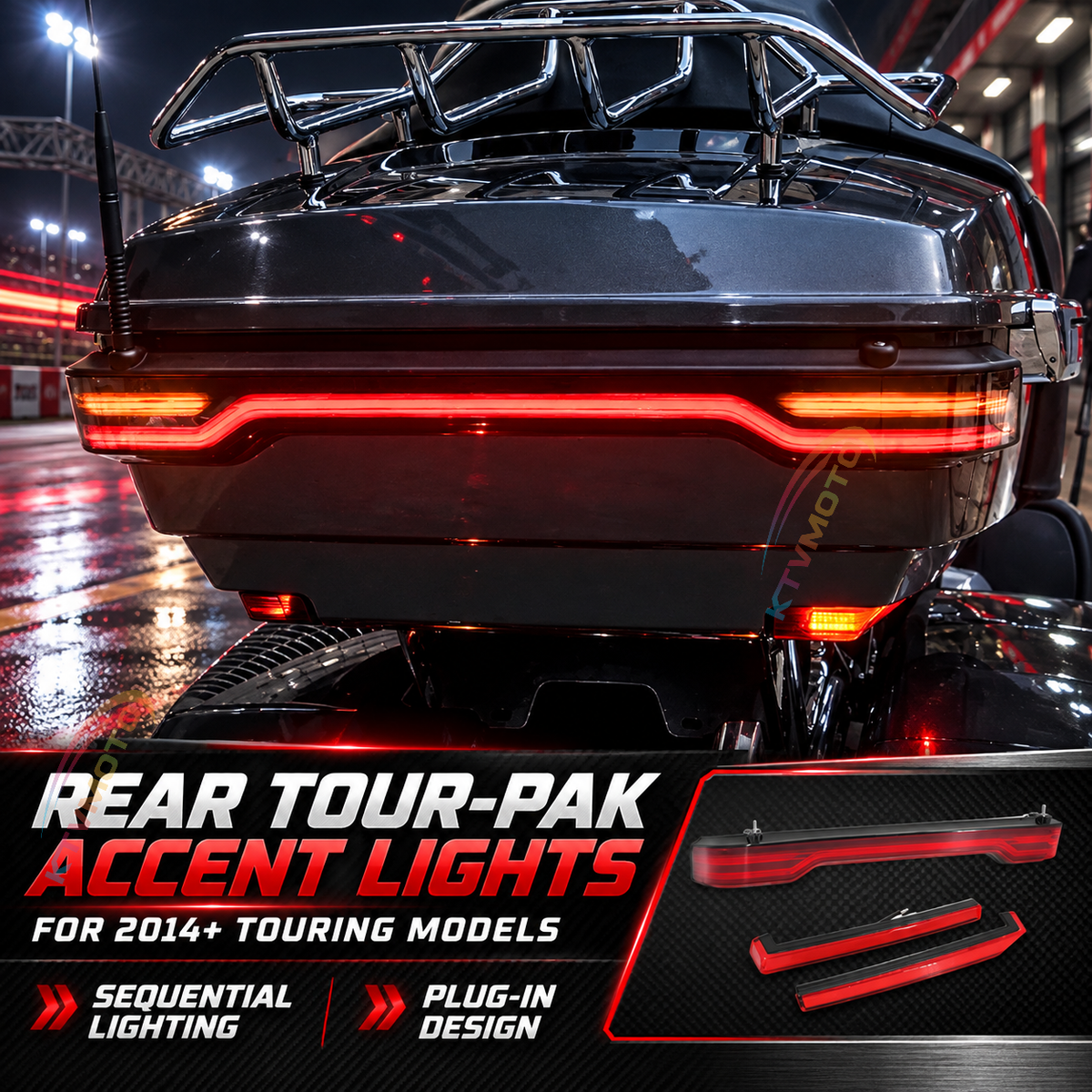 KTVMOTO Harley Sequential Tour-Pak LED Side Lights-ML03