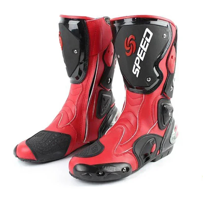 Professional Riding Motorcycle Protective Gear Shift Microfiber Leather Boots-K05