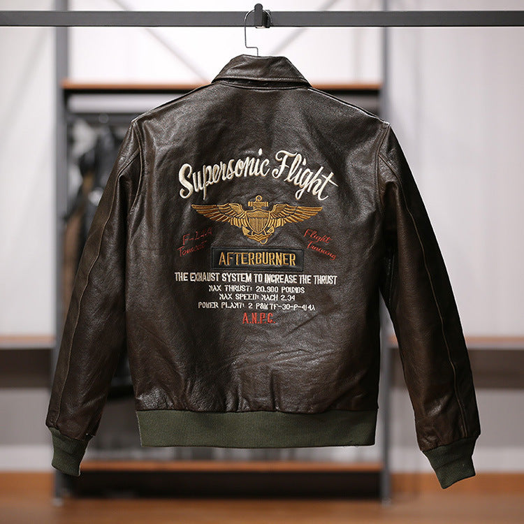 A2 Flight Leather Jacket - A55