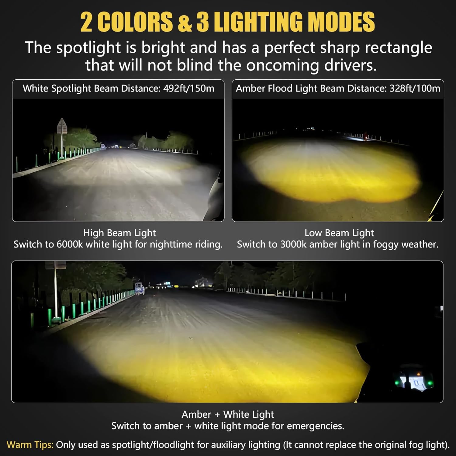 Motorcycle Skull LED Fog Light-D10