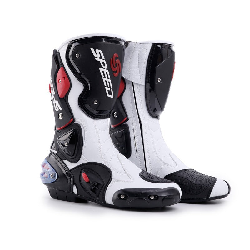 Professional Riding Motorcycle Protective Gear Shift Microfiber Leather Boots-K05