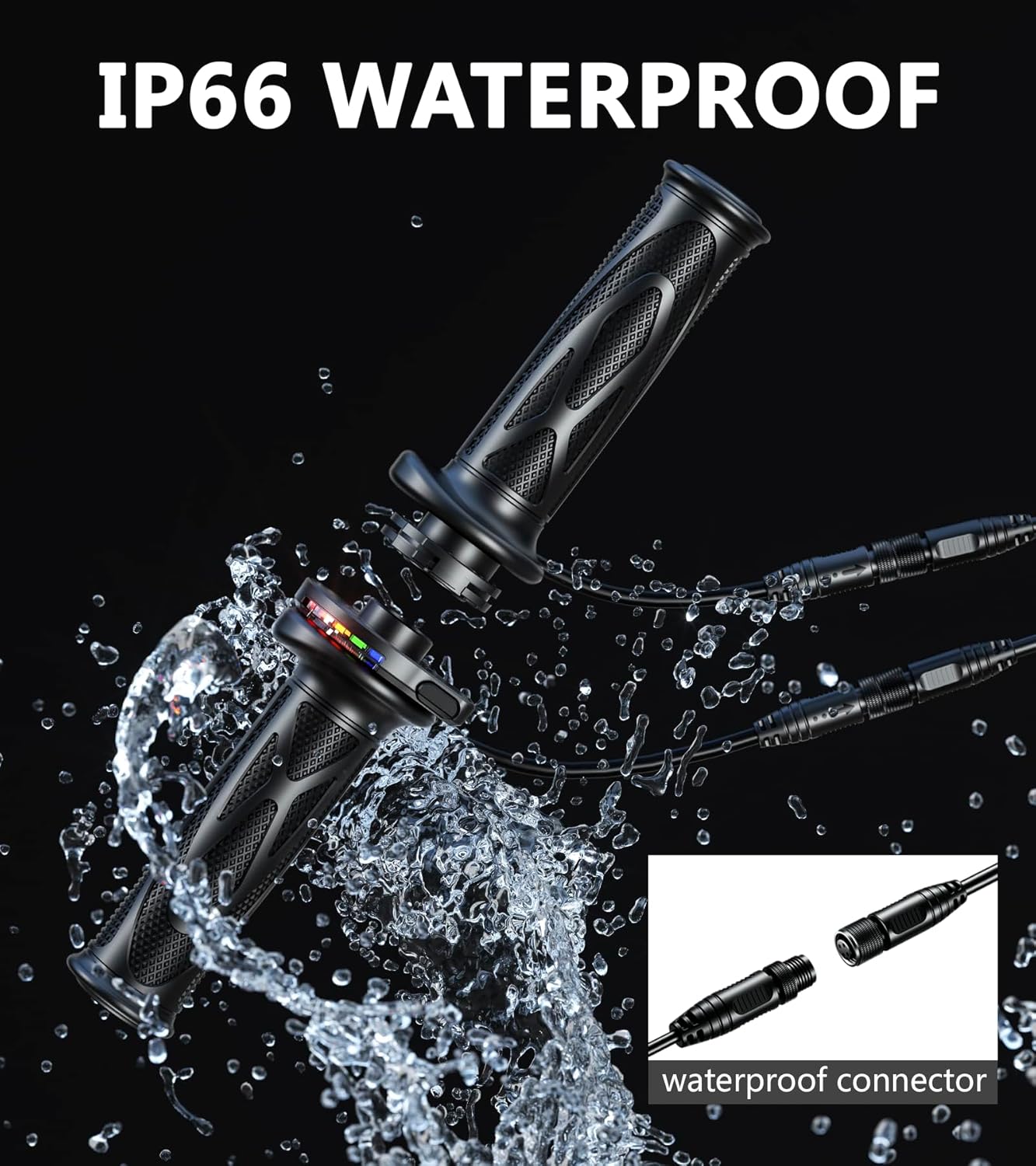 Motorcycle heated handle, intelligent five-speed temperature adjustment