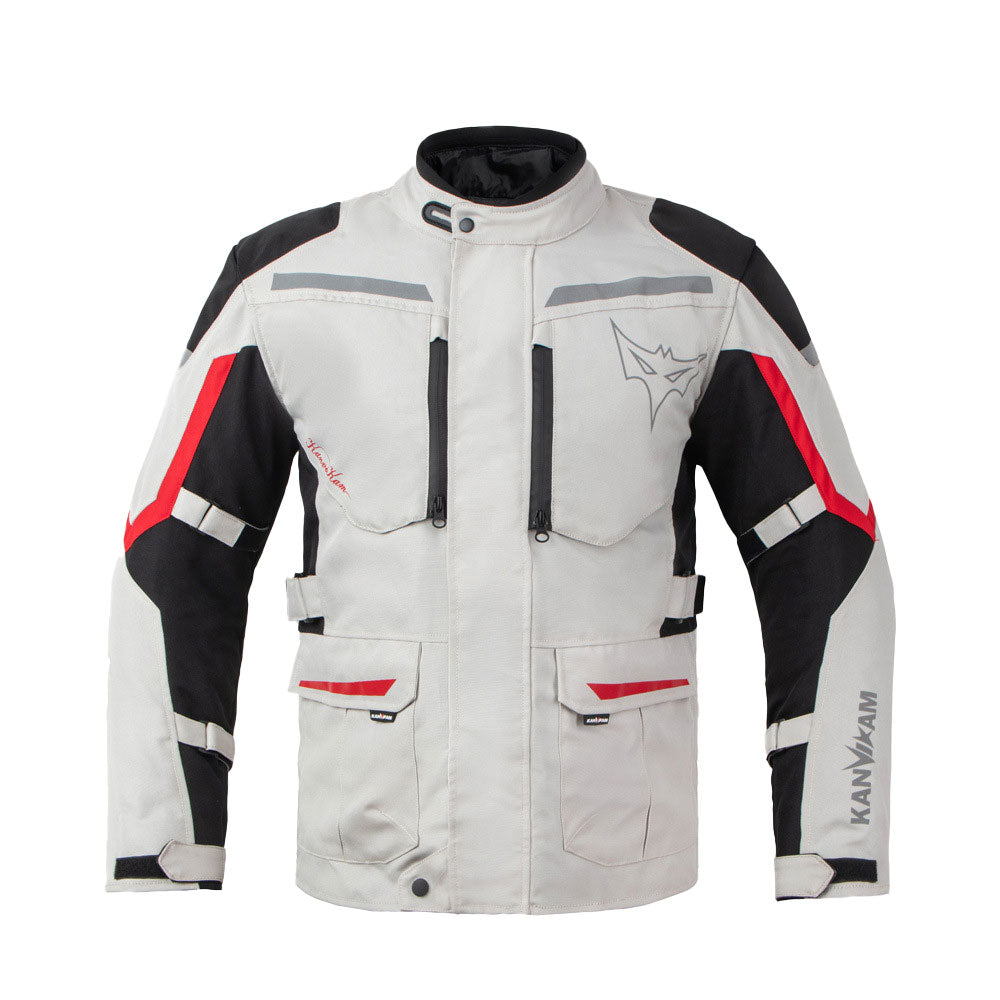 Warm Motorcycle Touring Jacket with Removable Liner-J51