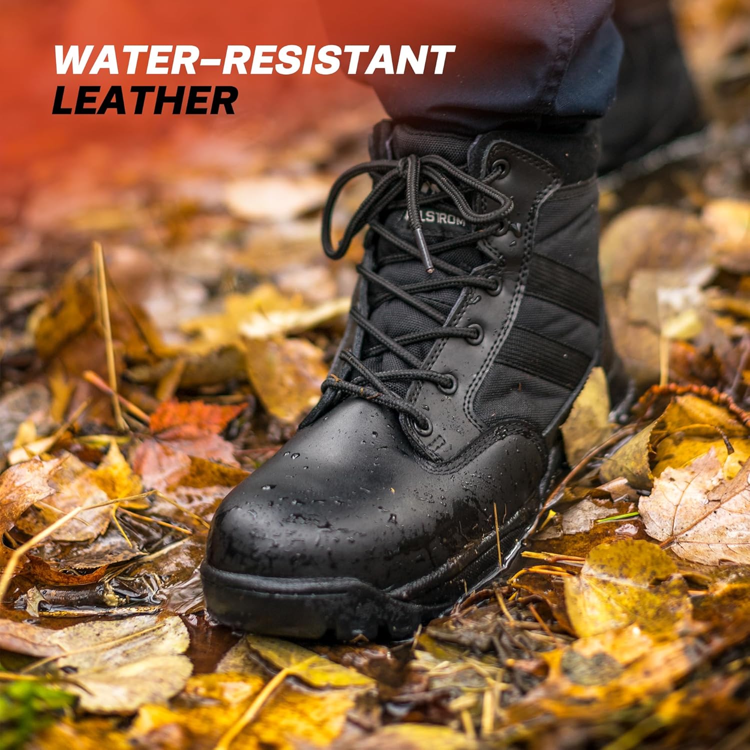 Military Tactical Work Boots for Hiking, Motorcycle, EMS, EMT and Outdoor Combat - K01