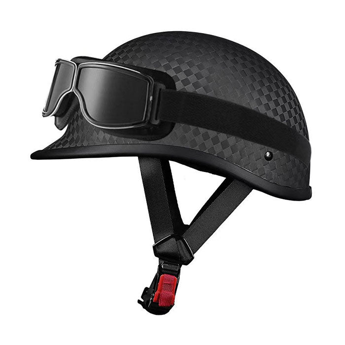 Carbon Fiber Vintage Motorcycle Half Helmet-I135