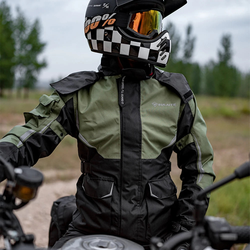 Motorcycle outdoor riding breathable rainproof split suit-C07